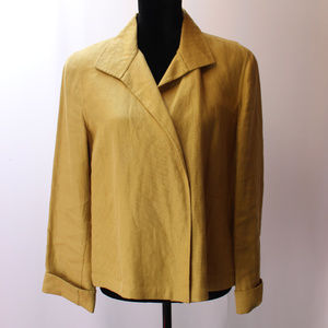 Linda Allard Ellen Tracy Yellow Jacket size 12